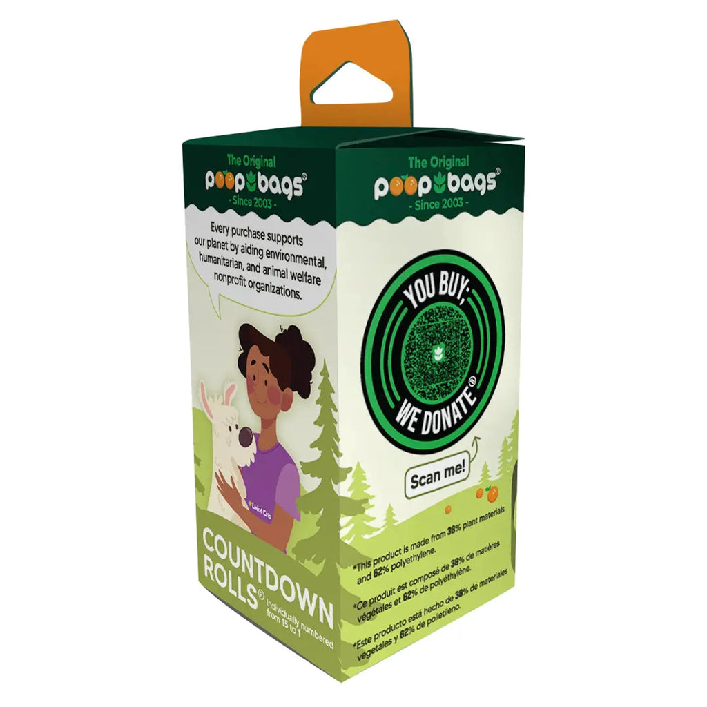 Orange-Scented Eco Poop Bags — 120 Count