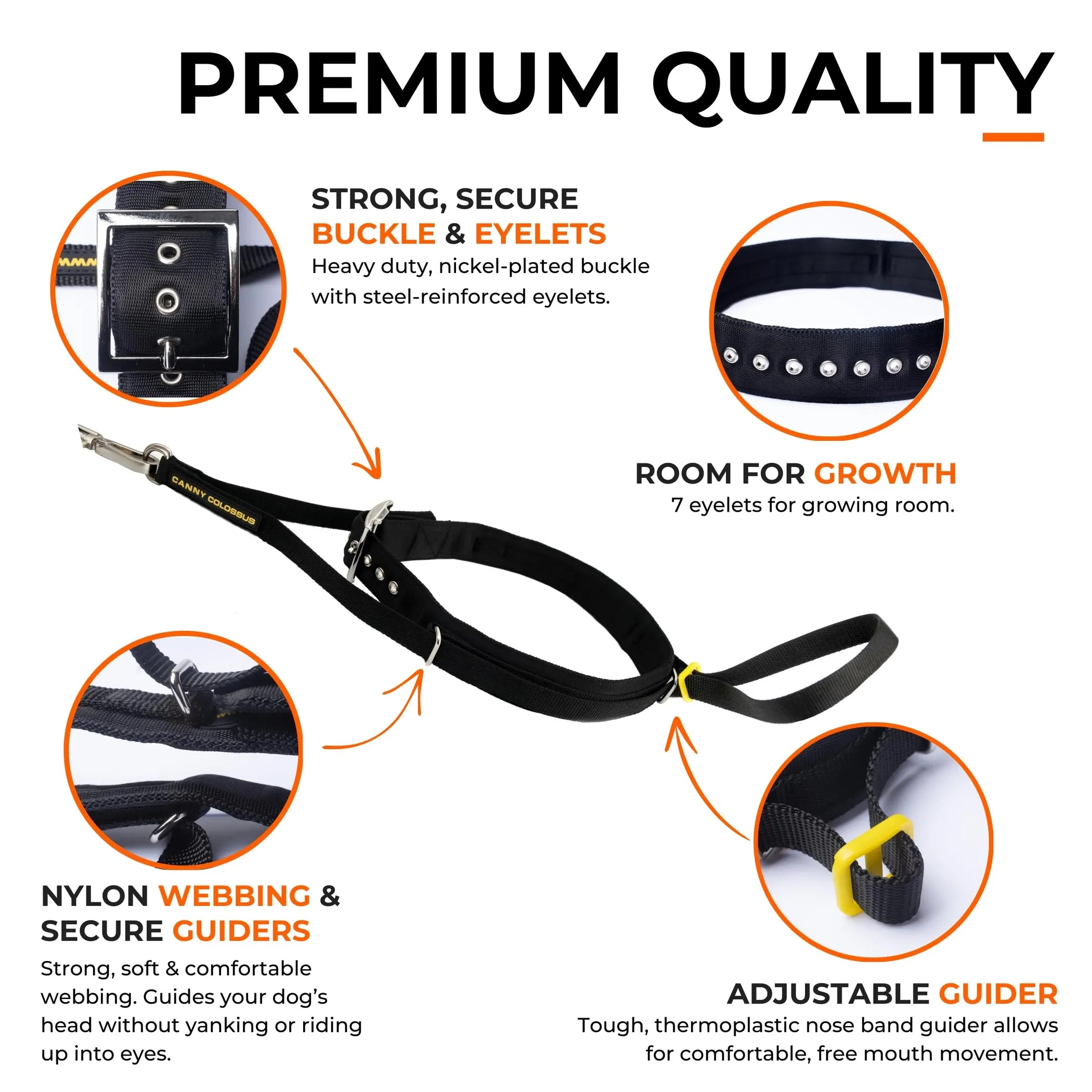 Canny Colossus No-Pull Head Collar — Large Breeds