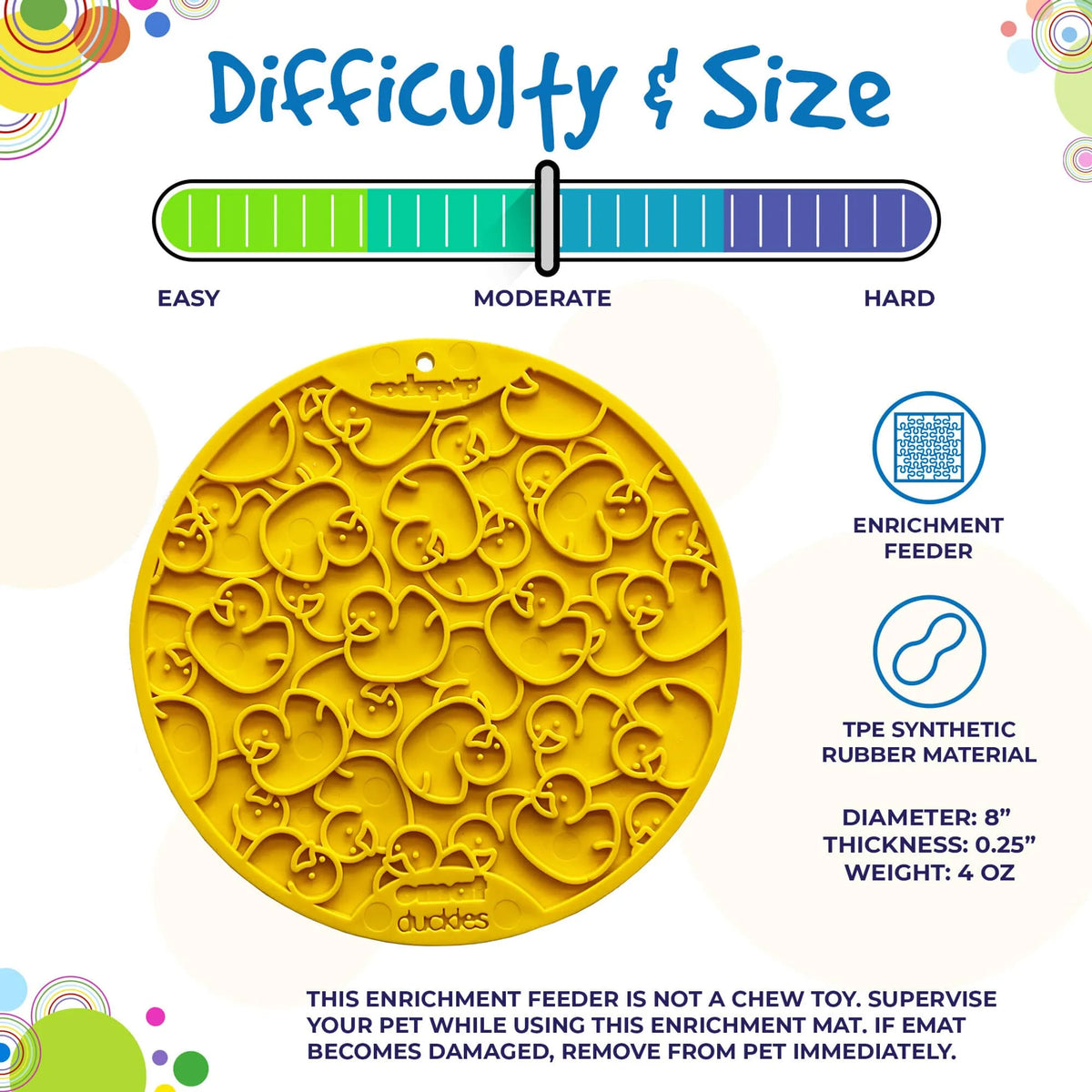 Rubber Duckies Lick Mat — Enrichment eMat
