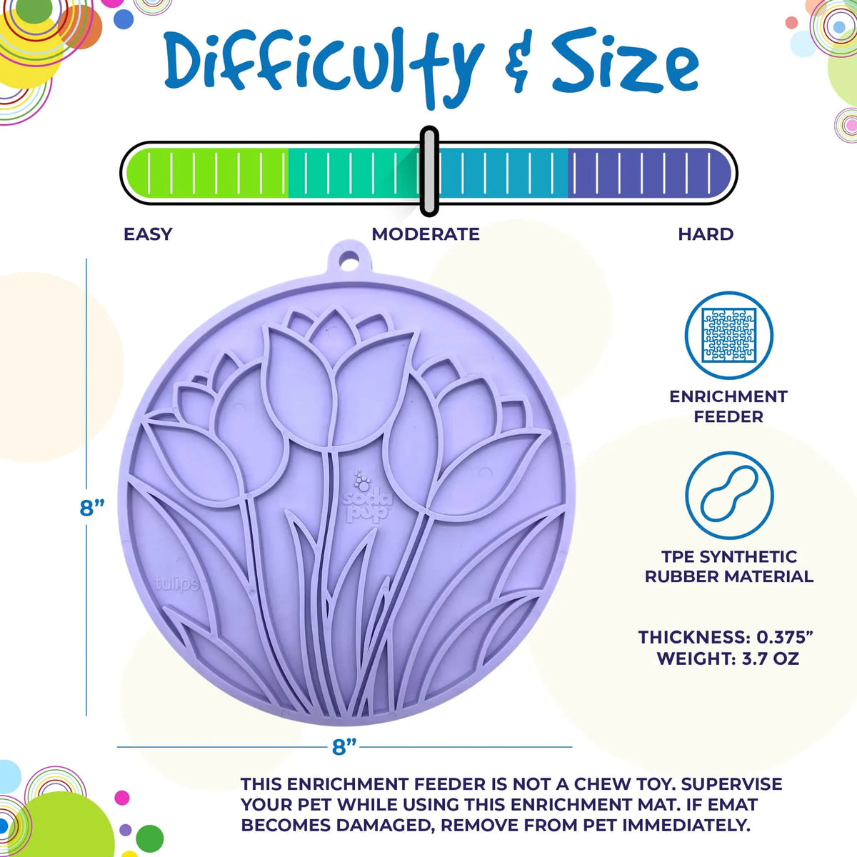 Tulip Lick Mat — Enrichment eMat