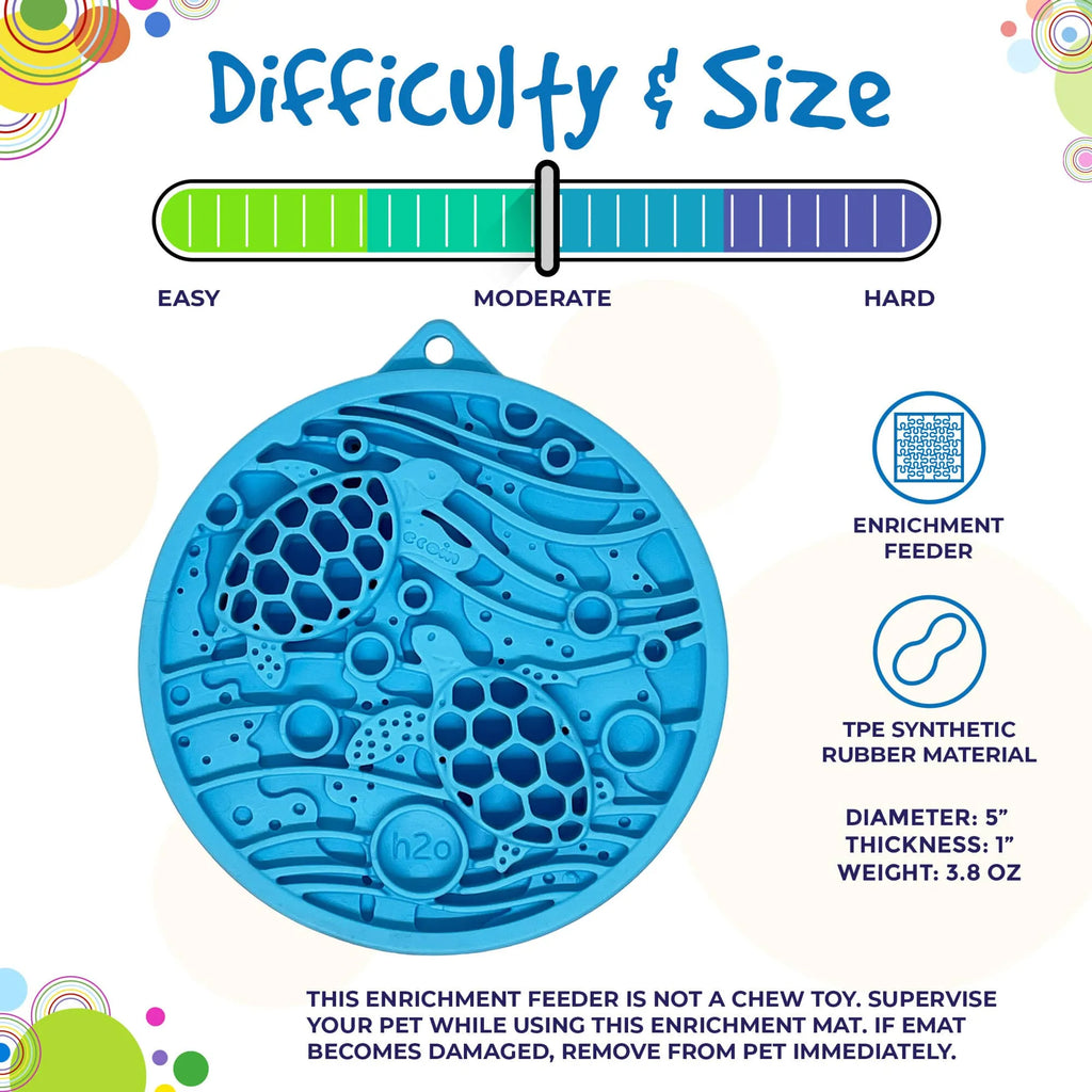 Turtle Mini Lick Mat with Suction — Small Pets