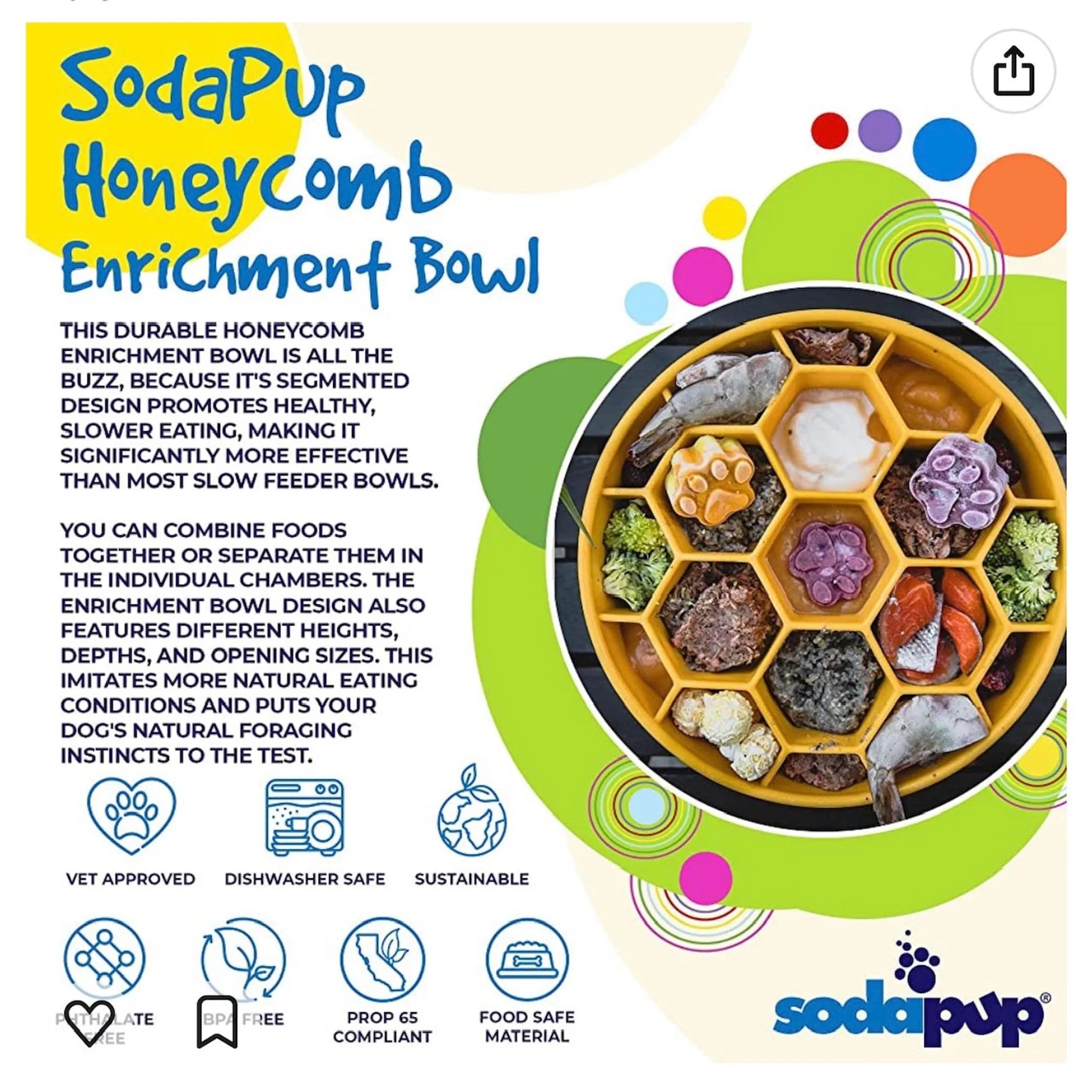 Honeycomb Slow-Feeder Bowl